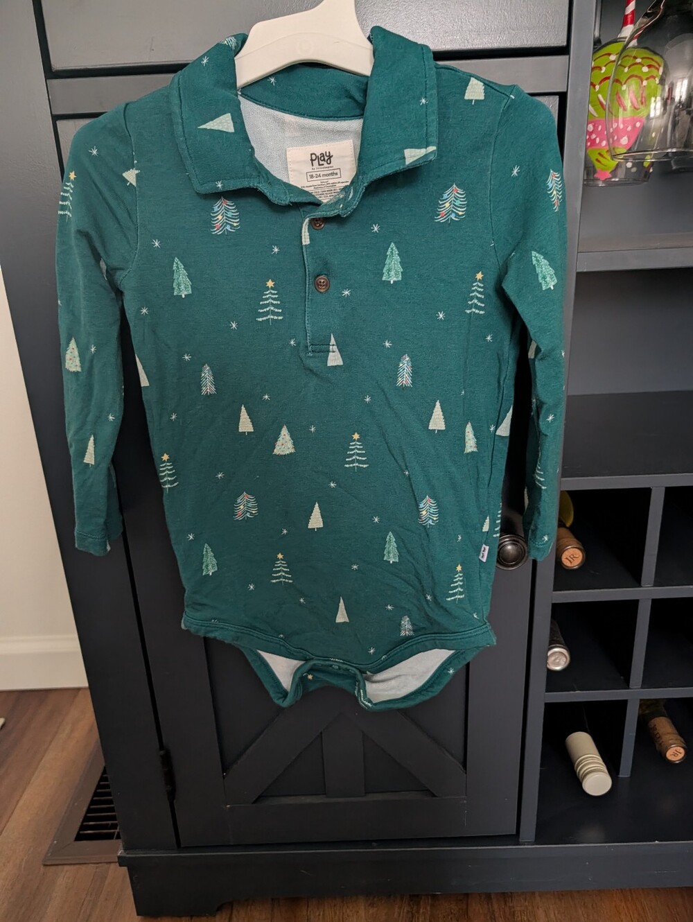 Little Sleepies Christmas Tree Onesie.